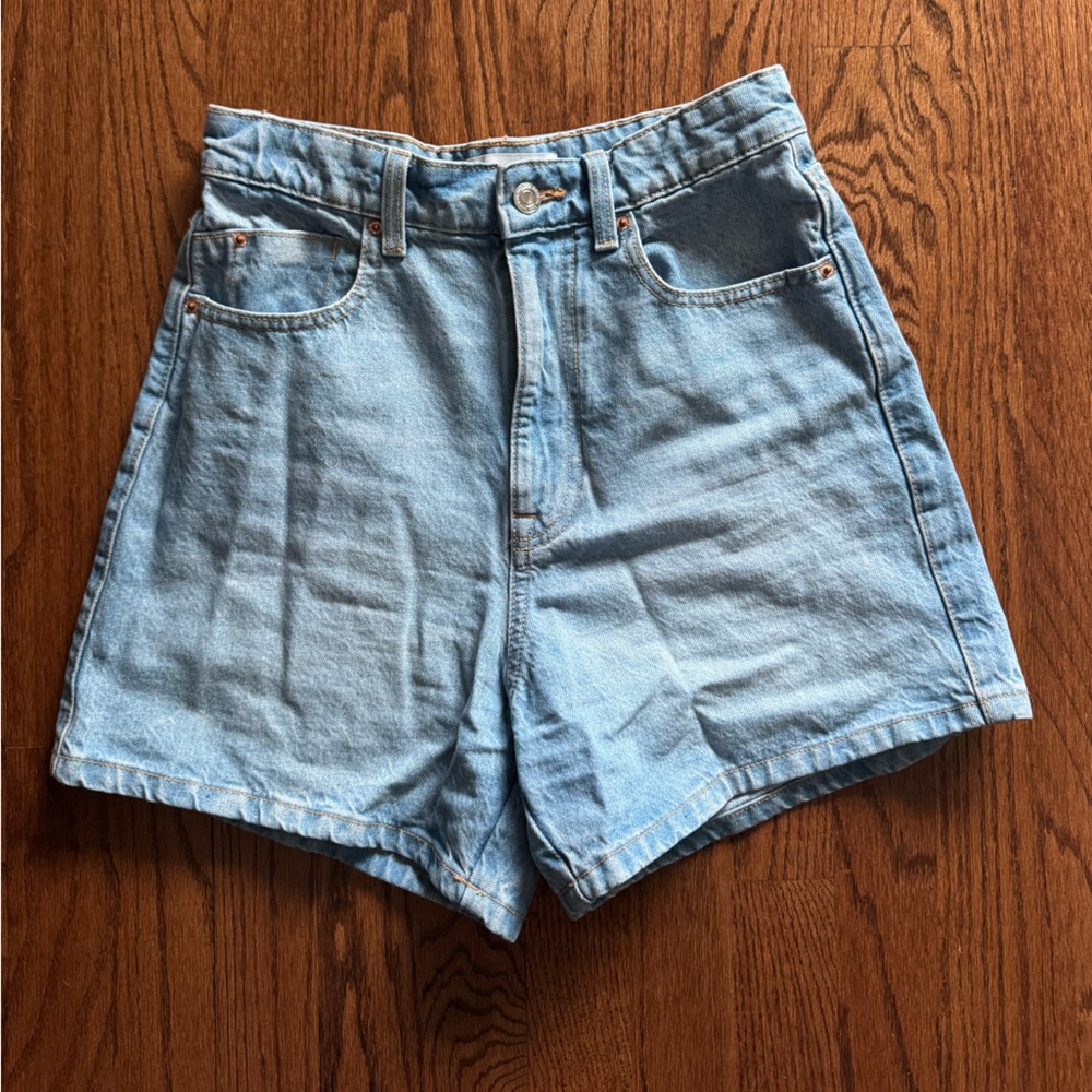 Zara Light Blue Jean Shorts